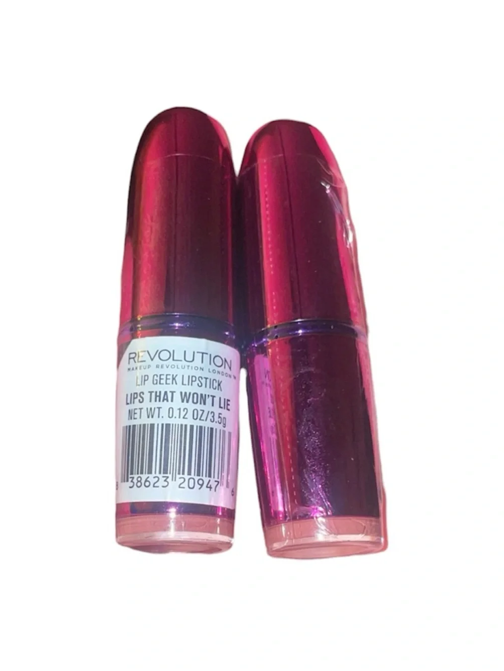 Makeup Revolution Lip Geek - Lips That Won't Lie Lipstick - bundle of 2